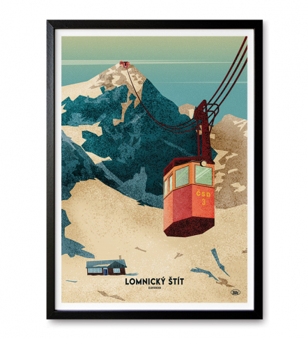 Poster Lomnický štít Obrázok pre Poster Lomnický štít