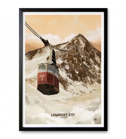 Poster Lomnický štít - XL Obrázok pre Poster Lomnický štít - XL
