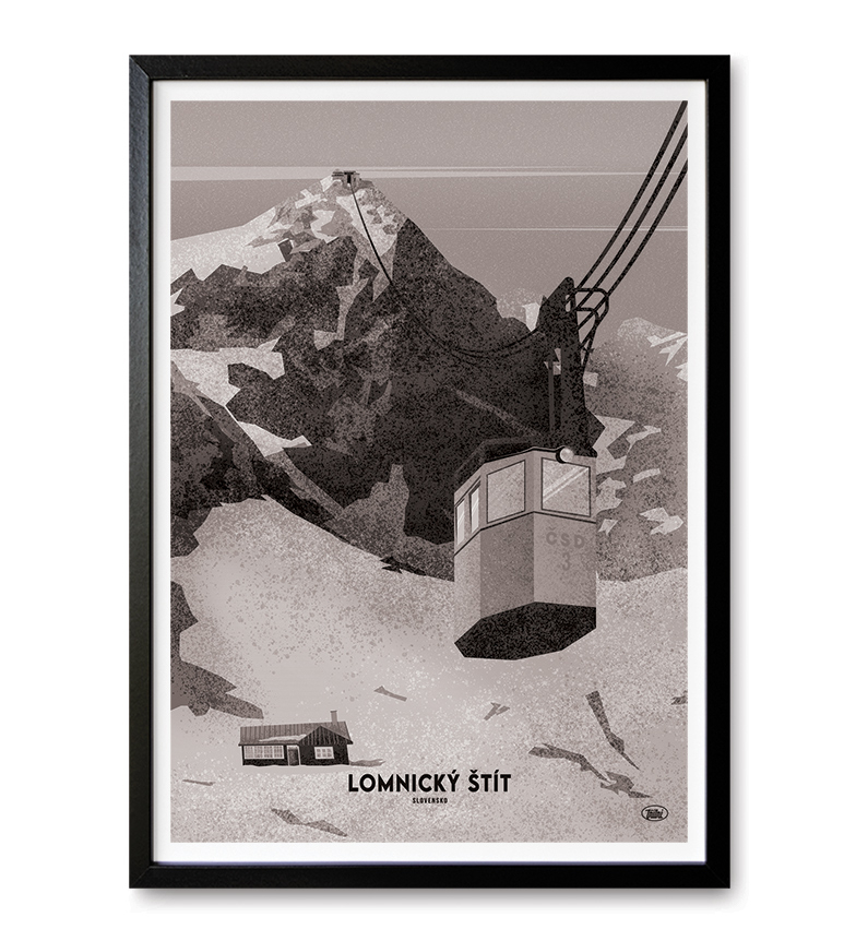 Poster Lomnický štít Obrázek pro Poster Lomnický štít