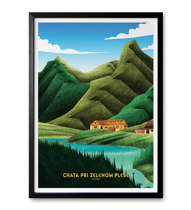 Obrázok pre Poster Chata pri Zelenom plese - XL